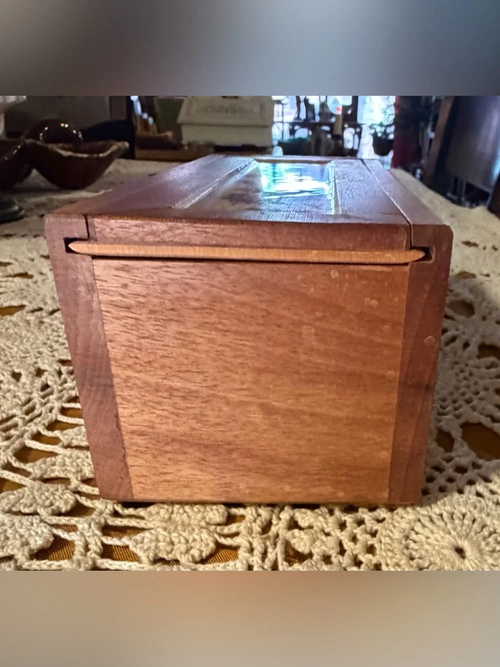 ✨ RARE FIND: Vintage Handcrafted Chilean Wood Trinket & Jewelry Box ✨